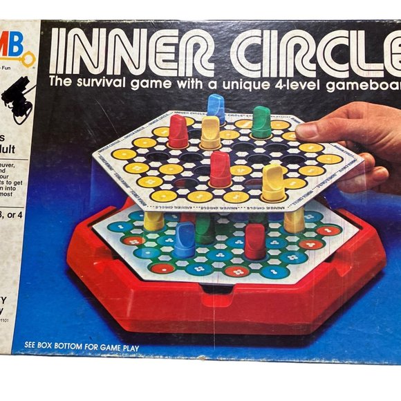 Complete Vintage MILTON BRADLEY INNER CIRCLE SURVIVAL GAME Strategy Board Game - Picture 1 of 10